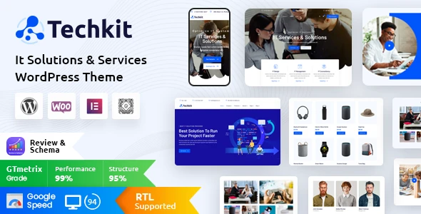 Free Techkit – Technology & IT Solutions Premium WordPress Theme ...